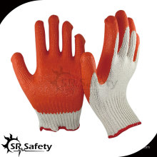 SRSAFETY 10G Tejido de polietileno revestimiento de guantes de látex de color rojo